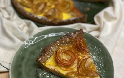 Apfel-Rosen-Tarte