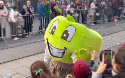 Der Apfel, so ein Partytiger!