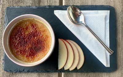 Crème Brûlée mit Bratapfel