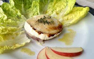 Herzhafte Ziegenkäse-Apfelringe